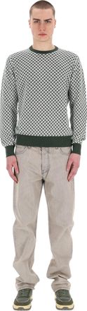Drumohr Biscottino Cotton-Linen Crewneck Sweater