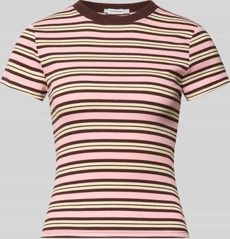 Topshop Slim Fit T-Shirt mit Rundhalsausschnitt Modell Sally in Rosa, Gr&ouml;&szlig;e XS