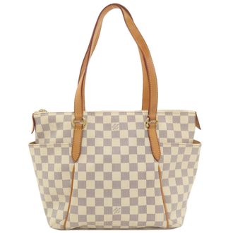 Louis Vuitton Damier Azur White Damier Canvas Tote Bag (Pre-Owned)