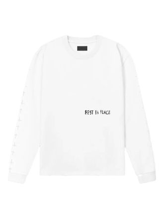 Rta Lawrence long-sleeve T-shirt - men - Cotton - M - White