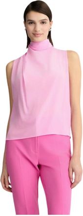 Liu Jo Top met plooien - Dames - Blouses - Roze - S - Overhemden