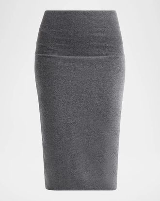 Stella McCartney Wool Knit Midi Pencil Skirt