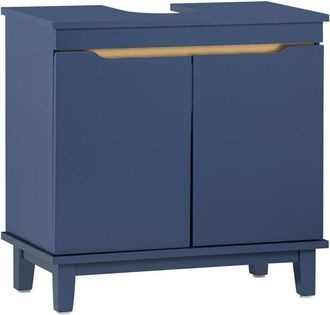 SoBuy Under Sink Cabinet Vanity Unit Navy Blue,BZR113-B - Sobuy