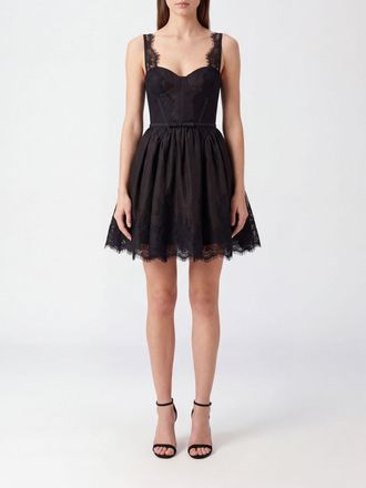 Zimmermann Mini abito bustier in lino e seta con spalle scoperte