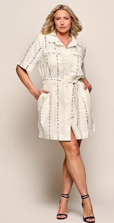 Mart Visser Lexie Print Tuniek Offwhite / Zwart Maxi