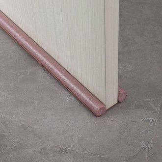 OEM Burlete Flexible Para Puertas - Resistente Al Viento - A Prueba De Polvo - Reduce El Ruido - Aislante - Art&iacute;culos Para El Hogar - Marr&oacute;n - 93 Cm