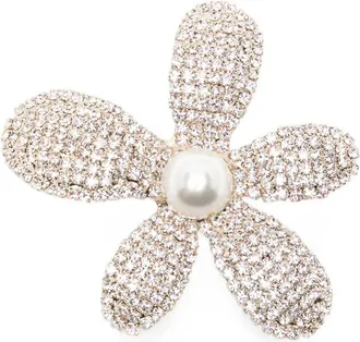 Rosantica Crystal-embellished Faux-pearl Brooch