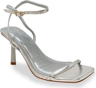 Chase + Chloe by Intouch Footwear Richie Ankle Strap Sandal in Silver Metallic at Nordstrom Rack, Size 7.5