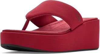 FitFlop Platfforms Wedge Toe-Post Sandals Womens Wedge Shoes Burnt Berry : 11 M (B)