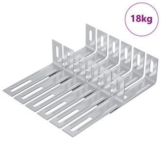 vidaXL Soporte Anti-vuelco Liso 1268 Pcs Plateado Hierro Vidaxl