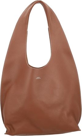 A.P.C. Borsa Tote Le Neige Clou in Textured Cowskin Leather