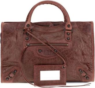 Balenciaga Bolso de Hombro Le Cagole de Piel - Bags - Mujer - Rojo - ONE SIZE