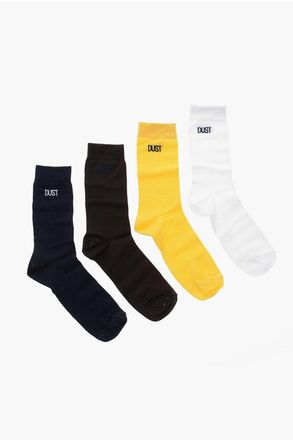 DUST Cotton Socks 4-Pack with Jacquard Logo size Unica