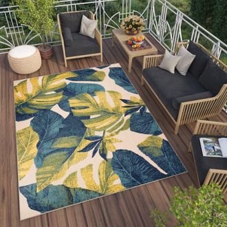 Tapiso Alfombra de exterior de polipropileno en azul marino 200x300 cm