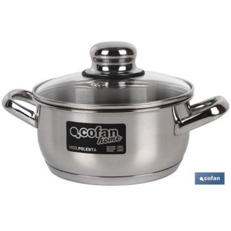cofan Cacerola Inox Induc.5.4l Modelo Polenta T/ Vidrio &Oslash;260 Mm - Cofan