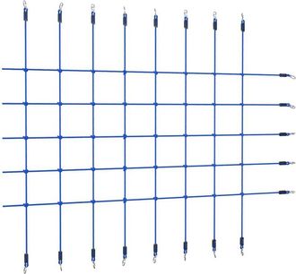 vidaXL Rete da Arrampicata 200x150 cm Blu - Vidaxl