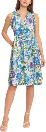 Maggy London Tie Neck Dress