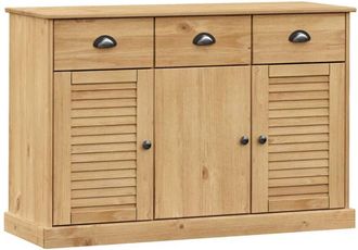 vidaXL Sideboard with Drawers vigo 113x40x75 cm Solid Wood Pine Vidaxl