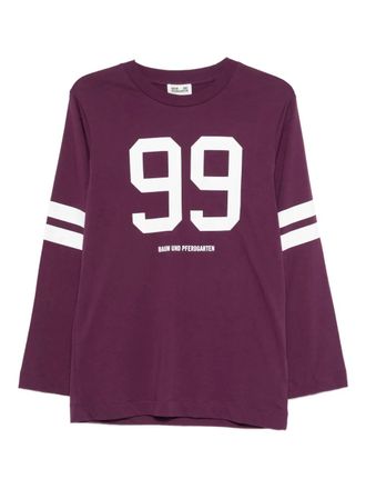 Baum Und Pferdgarten number-print T-shirt - Purple