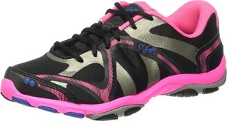 Ryk&auml; Womens Influence Cross Trainer, Black/Atomic Pink/Royal Blue/Forge Grey, UK 4