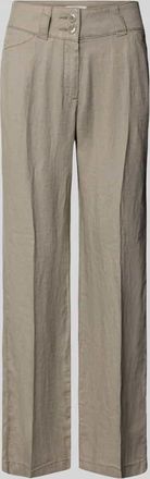 Christian Berg Leinenhose mit Eingrifftaschen in Schlamm, Gr&ouml;&szlig;e 34