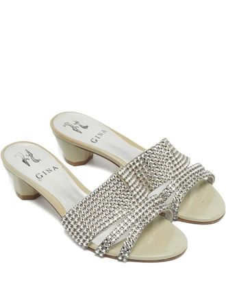 Gina embellished sandals - Neutrals