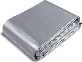 OEM 1 Lona De 3,66 M X 6,10 M, Polietileno De Alta Densidad, Ojales Inoxidables, Impermeable, Resistente A Los Rayos Uv, Para Camping Y Jard&iacute;n