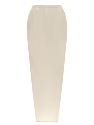 Rick Owens Grey Pillar long skirt