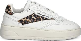 Copenhagen Sneakers met luipaardprint - Wit