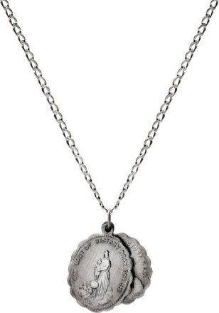 Miansai Saints Charm Necklace in Sterling Silver/Oxidized at Nordstrom