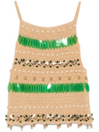 Bode Calypso tanktop - Goud