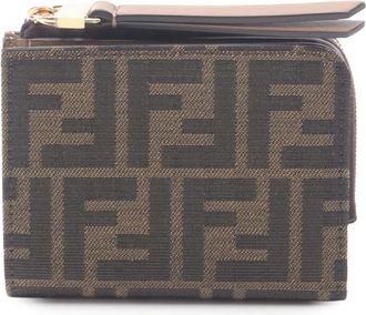 Fendi 2000-2010 Zucca Bi-fold Wallet small wallets - Brown