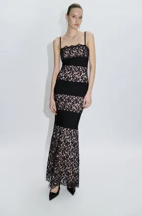 H&eacute;rve L&eacute;ger The Marielle Gown in Black at Nordstrom, Size Xx-Small