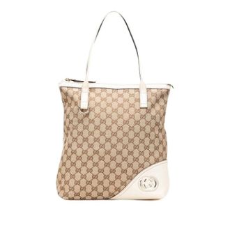 Gucci Pre-owned Tote Bags, female, Beige, Size: ONE SIZE Pre-owned Leather gucci-bags