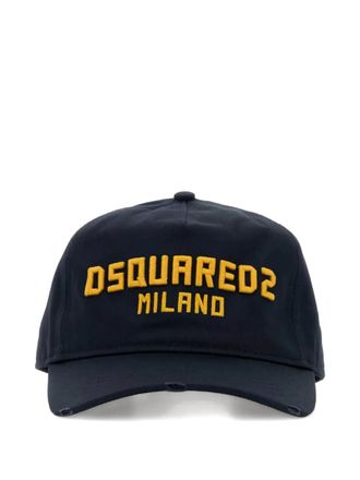 Dsquared2 logo-embroidered baseball cap - Blue