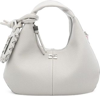 Ganni Mini Hobo Logo-plaque Tote Bag