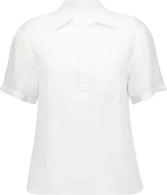 120% Lino Mujer, Blusas y Camisas, Blanco, Talla: XL