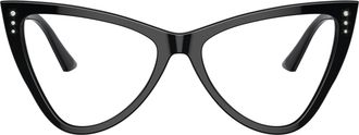 Jimmy Choo London 0jc3004b Glossy Black Cat-Eye Eyeglasses