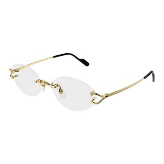 Cartier Eyeglasses - Dames - Accessoires - Geel - Maat: 53 MM