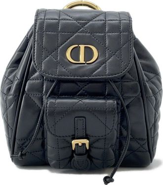Dior Black Leather Backpack (Pre-Owned)