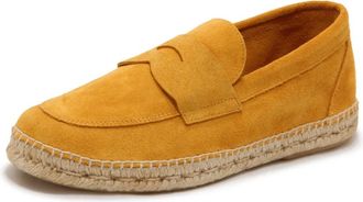 Abarca Mocasin Serraje Nugat - Heren - Espadrilles - Geel - 44 EU - Leer - Schoenen