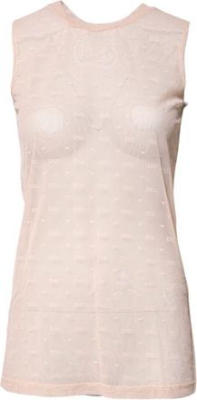 Dolce & Gabbana Womens Beige Nylon Blouse
