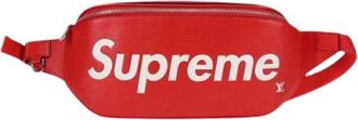 Louis Vuitton Pre-owned Supreme Waist Bag - Dames - Vintage Heuptassen - Rood - ONE Size - Leer - Vintage