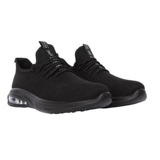 Crosshatch Heren Trevel Trainers (Zwart)