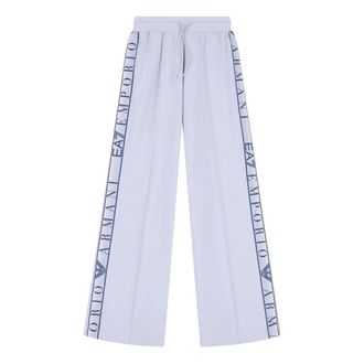 Emporio Armani Sweatpants, female, Blue, Size: L Slim Fit Trousers