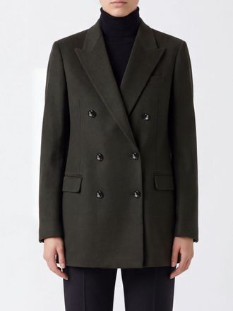 Tagliatore Blazer doppiopetto in puro cashmere con rever a lancia