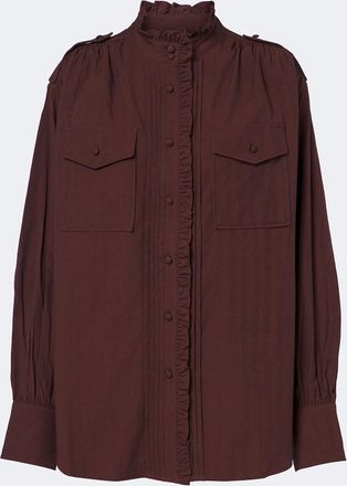 Xu Zhi Blusa oversize con volant