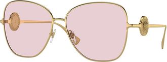 Versace VE2256 Asian Fit 1002P5 Womens Sunglasses Gold Size 60