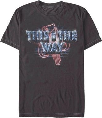 Star Wars Mens Star Wars The Mandalorian This Is The Way Crest T Shirt in Charcoal at Nordstrom, Size Xxx-Large