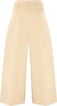 Dorothee Schumacher Modern Structure Pants - Dames - Wijde Broeken - Beige - XL - Broeken